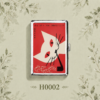 H0002-2 Vintage Smoking Cat Cigarette Case