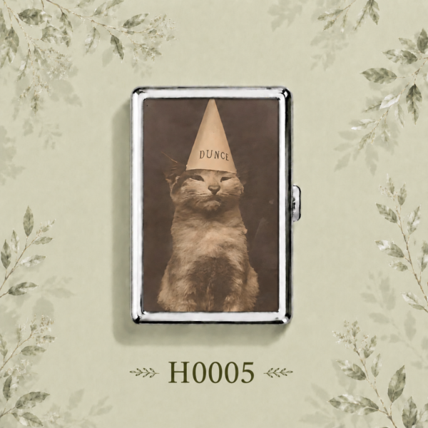 H0005 Dunce Cat Cigarette Case