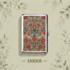 H0008 William Morris Floral Rose Cigarette Case