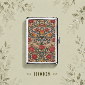 H0008 William Morris Floral Rose Cigarette Case