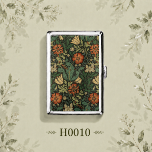 H0010 William Morris Compton Floral Cigarette Case