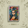 H0011 Mona Lisa Pop Art Cigarette Case
