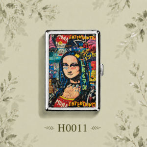 H0011 Mona Lisa Pop Art Cigarette Case