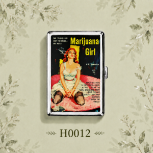 H0012 Marijuana Girl Lesbian Love LGBTQ Cigarette Case