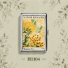 H1104 Yayoi Kusama Yellow Floral Metal Case